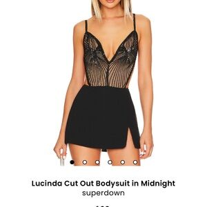 Superdown Lucinda Cut Out Bodysuit Small